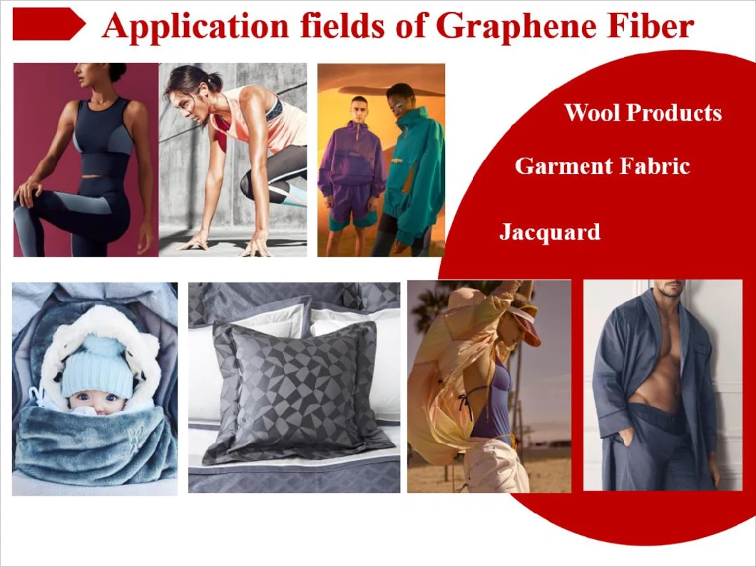 Functional in-Situ Polymerized Graphene Yarn Modified Nylon 6 Modal 70% Graphene 30% Blended Yarn for Socks