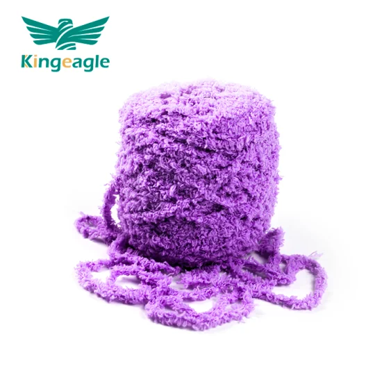 Kingeagle 100% Polyester Microfiber Yarn Fancy Fur Yarn