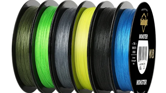 Seaknight PE Braided Fishing Line Multi Color 300m 8 Strands Fishing Line