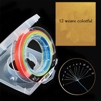 Peche Wholesale Colors 100m 12 Strand PE Braided Fishing Lines